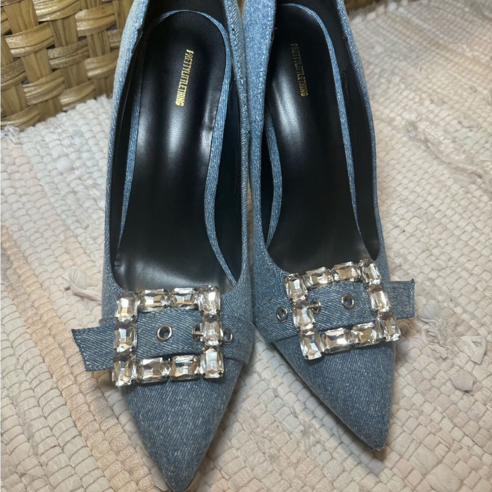 Denim and Diamond Heels